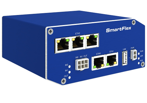SmartFlex, Global, 5x Ethernet, PoE PD, Metal, Without Accessories